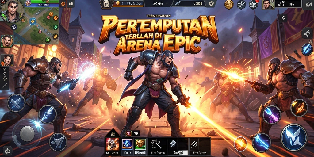 Tampilan gameplay seru di arena pertempuran Battle Royale.