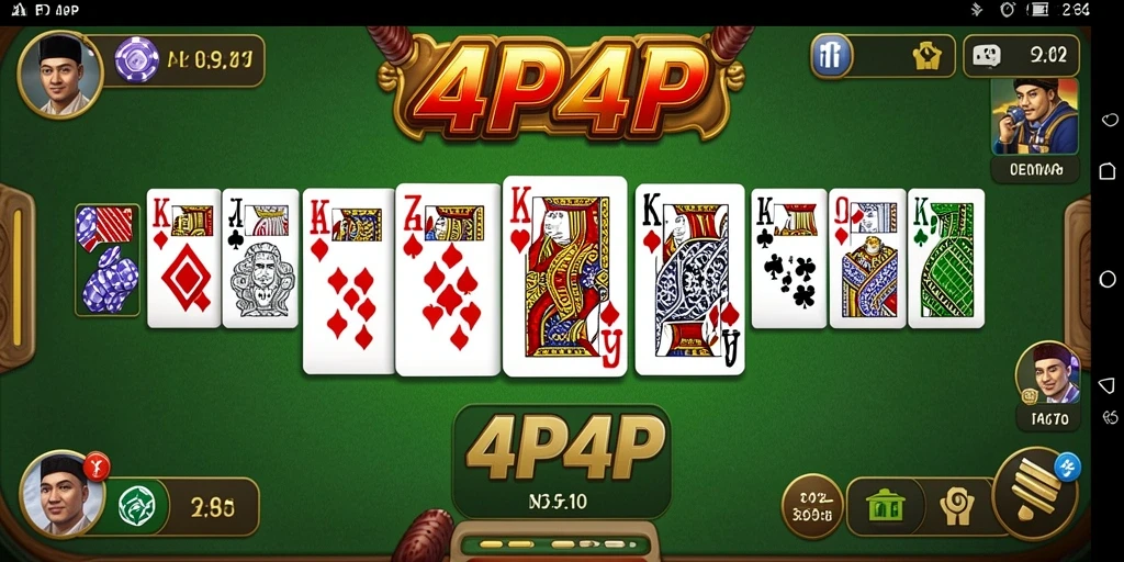 Gameplay seru dan interaktif di 4P4P, game Domino terbaik.