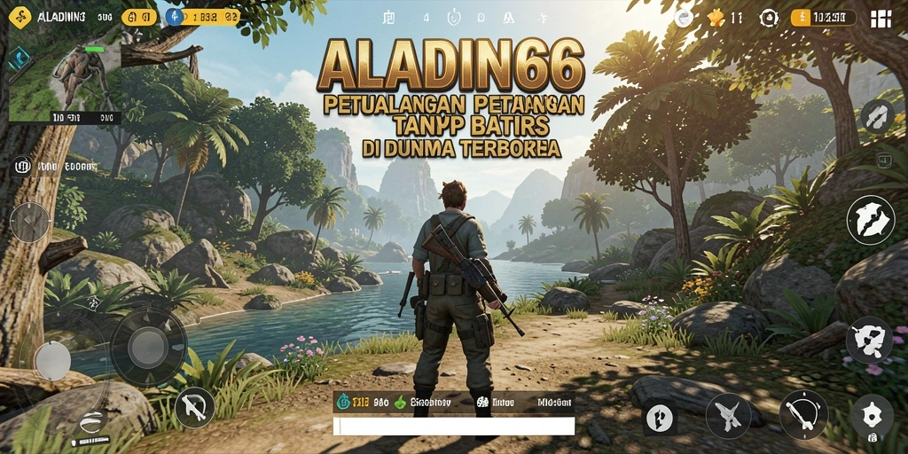 Menampilkan gameplay seru dalam dunia terbuka ALADIN66.