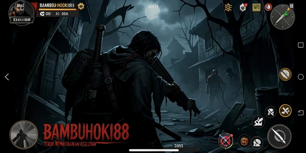 Gameplay menegangkan yang ditampilkan dalam BAMBUHOKI88, penuh teror dan misteri.