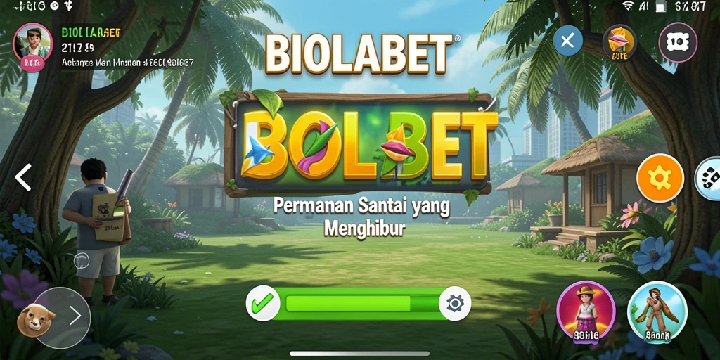 Tampilan gameplay BIOLABET yang ceria dan menghibur.