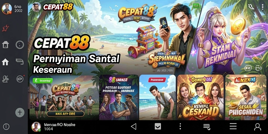 Tampilan permainan <strong>CEPAT88</strong> yang penuh warna dan menyenangkan.