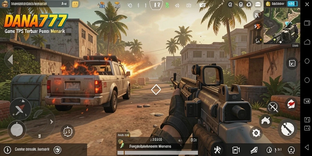 Tampilan gameplay DANA777 yang seru dan menantang di medan tempur.