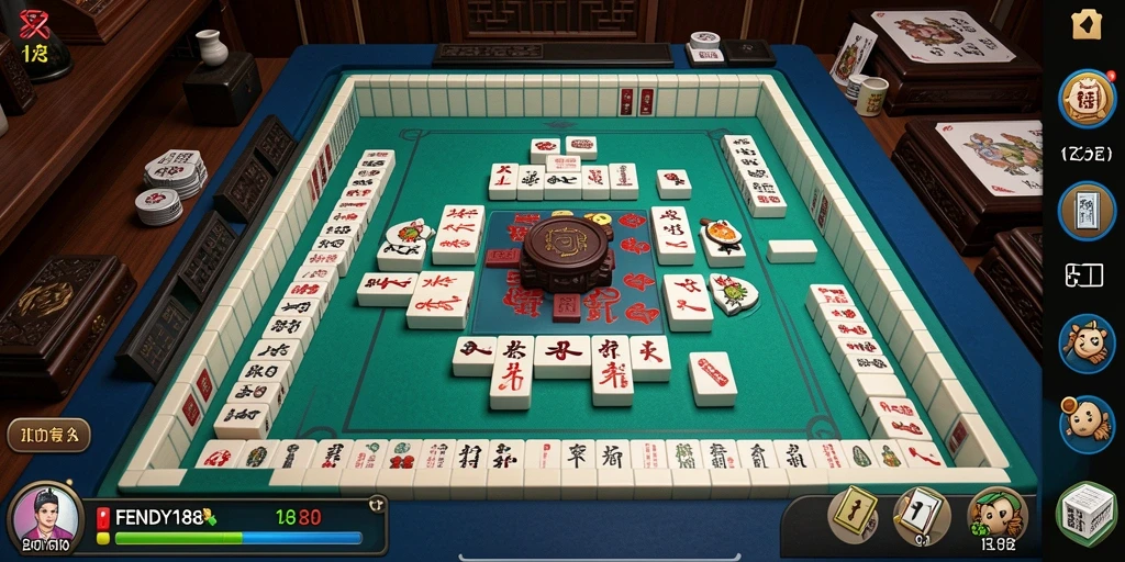 Tampilan permainan FENDY188 yang menyenangkan dalam Mahjong.