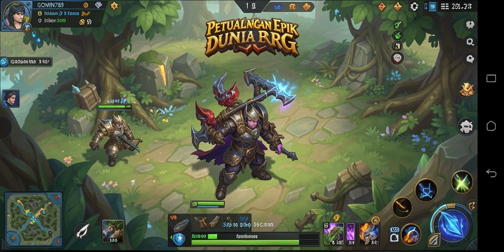 Tampilan GOWIN789 dengan karakter RPG yang menakjubkan dan aksi seru.