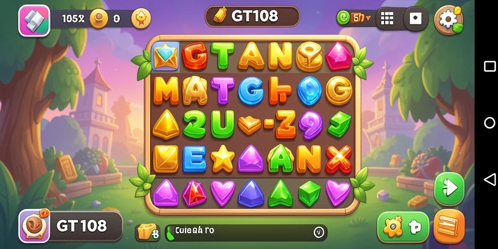 Gameplay seru GT108 dengan grafis menawan dalam aksi Match-3.