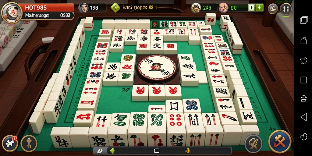 Gameplay menarik dari HOT985 Mahjong yang menantang.