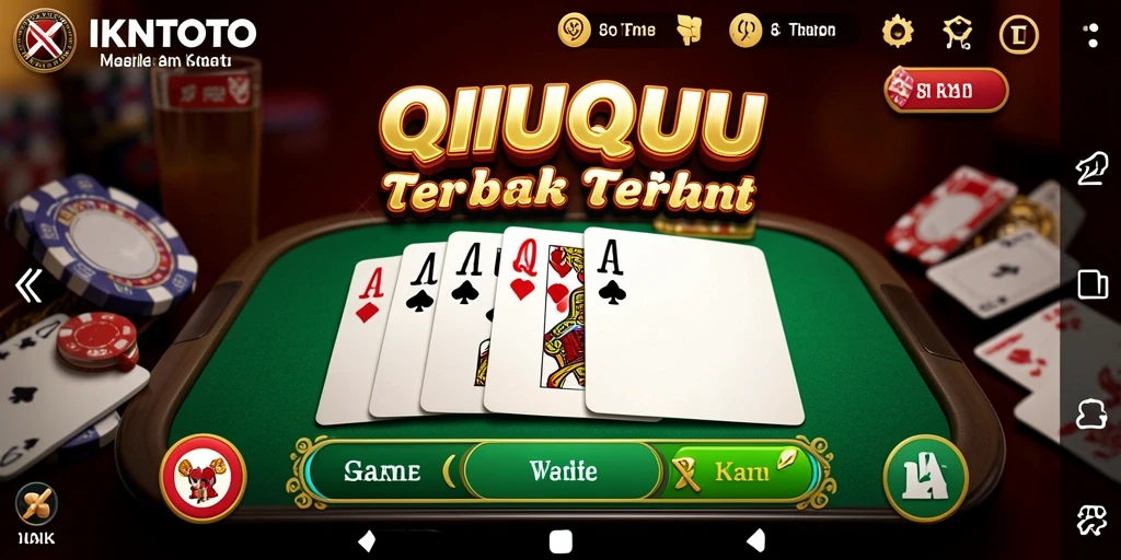 Screenshot IKNTOTO menunjukkan aksi seru permainan QiuQiu.