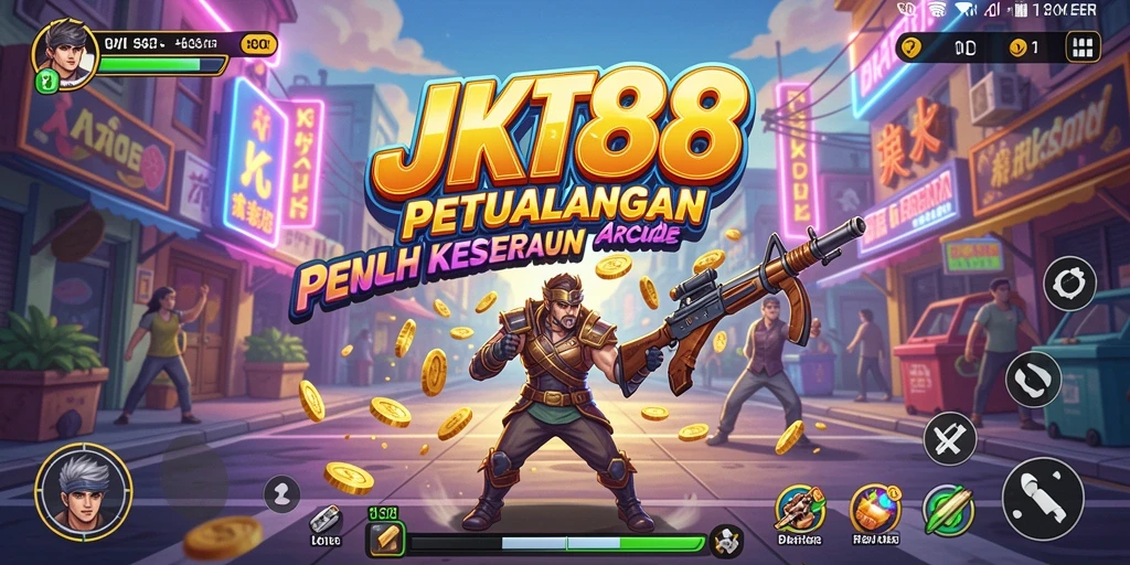Screenshot menunjukkan gameplay seru JKT88 di level yang menantang.