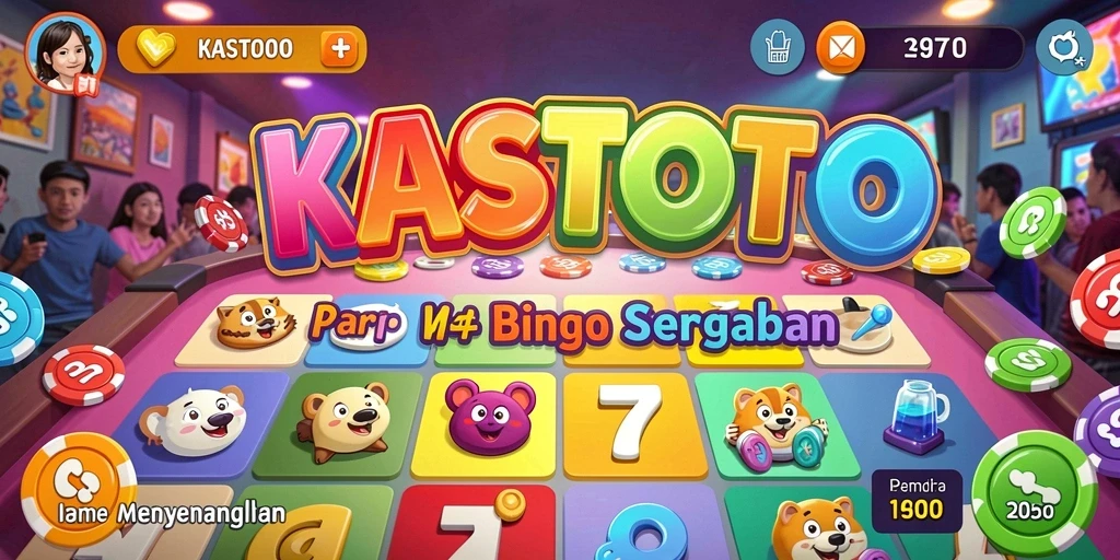 Tampilan gameplay menarik dari KASTOTO dengan suasana Bingo yang seru.