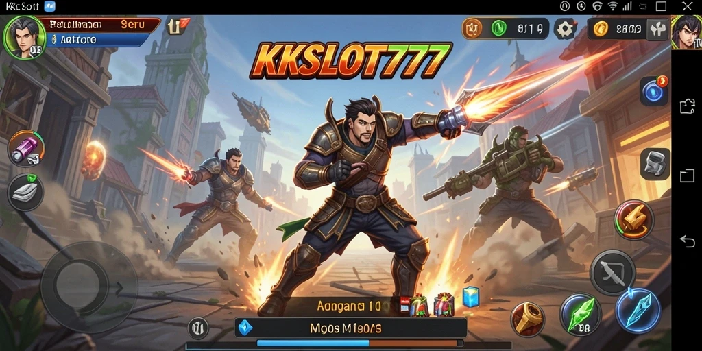 Screenshot KKSLOT777 menunjukkan aksi mendebarkan dalam permainan.