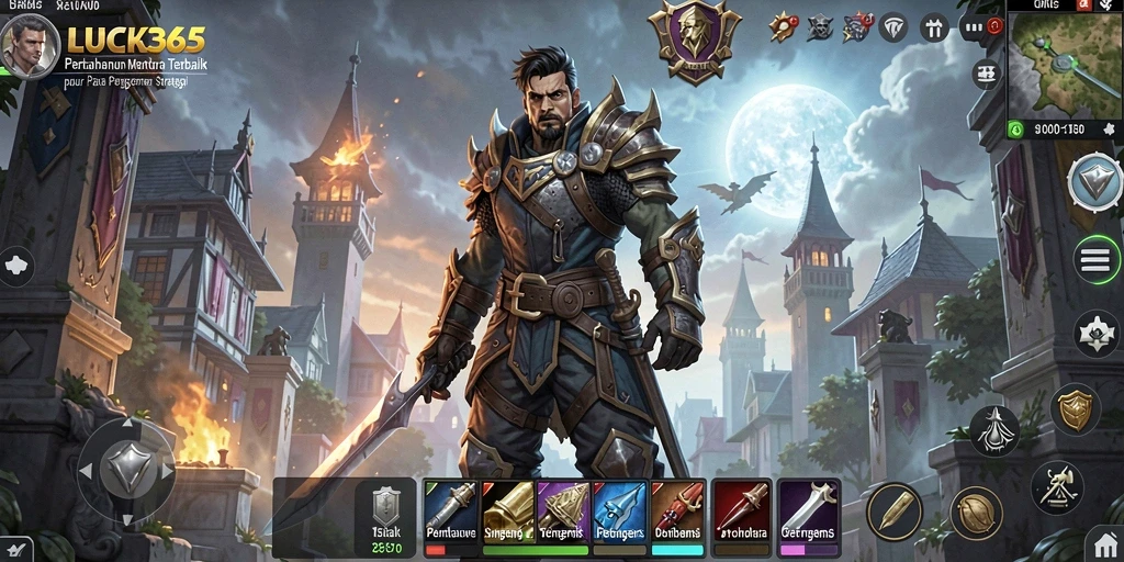Tampilan gameplay Tower Defense yang menarik di LUCK365.