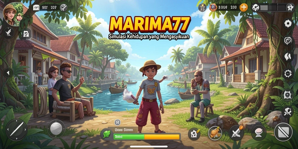 Tampilan utama gameplay <strong>MARIMA77</strong> yang menarik dengan dunia interaktif.