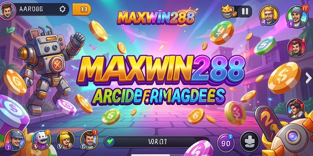 Tampilan gameplay seru dan penuh warna dari MAXWIN288.