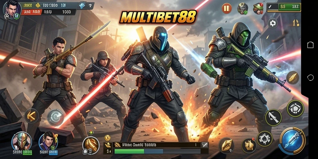 Tangkapan layar MULTIBET88 menunjukkan pertarungan yang seru dan mendebarkan.
