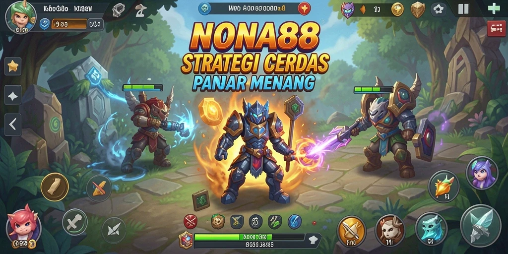 Screenshot gameplay NONA88 yang menunjukkan serangan strategis.