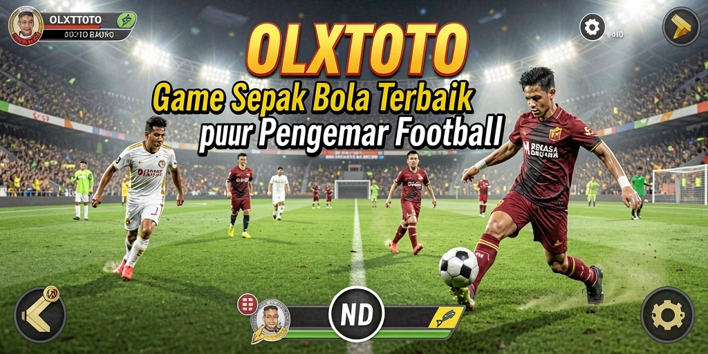 Screenshot OLXTOTO menampilkan aksi intens di lapangan sepak bola.