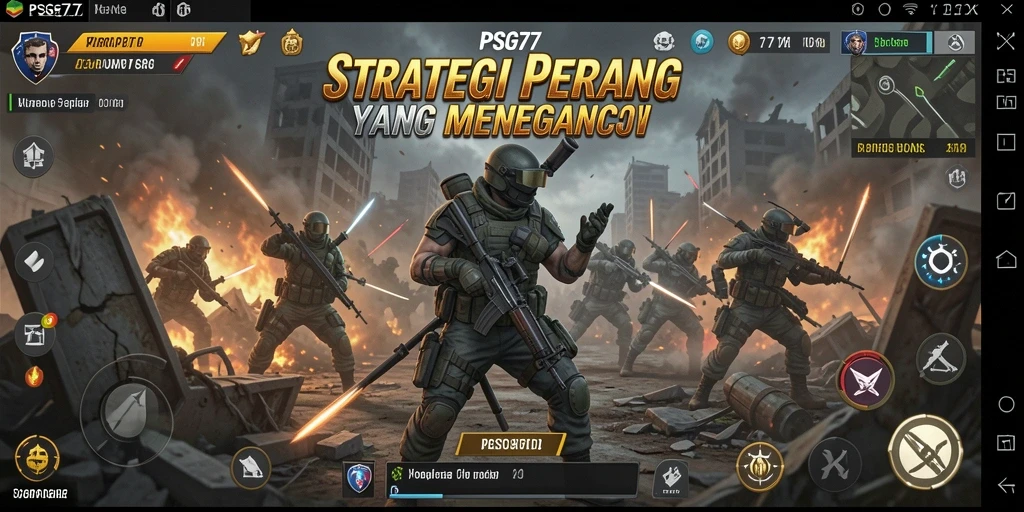 Tampilan gameplay <strong>PSG77</strong> yang menunjukkan pertarungan strategis yang seru.