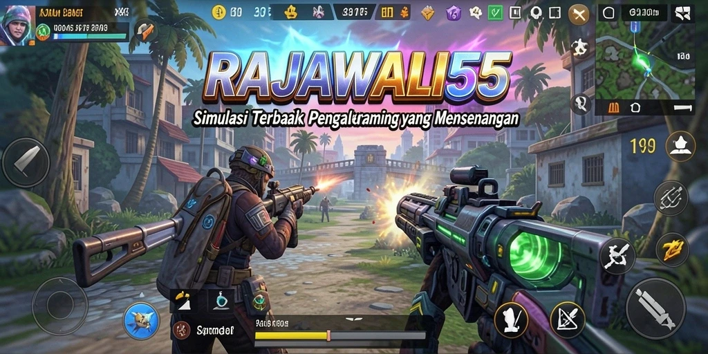 Screenshot gameplay RAJAWALI55 menampilkan akselerasi dalam simulasi kota.