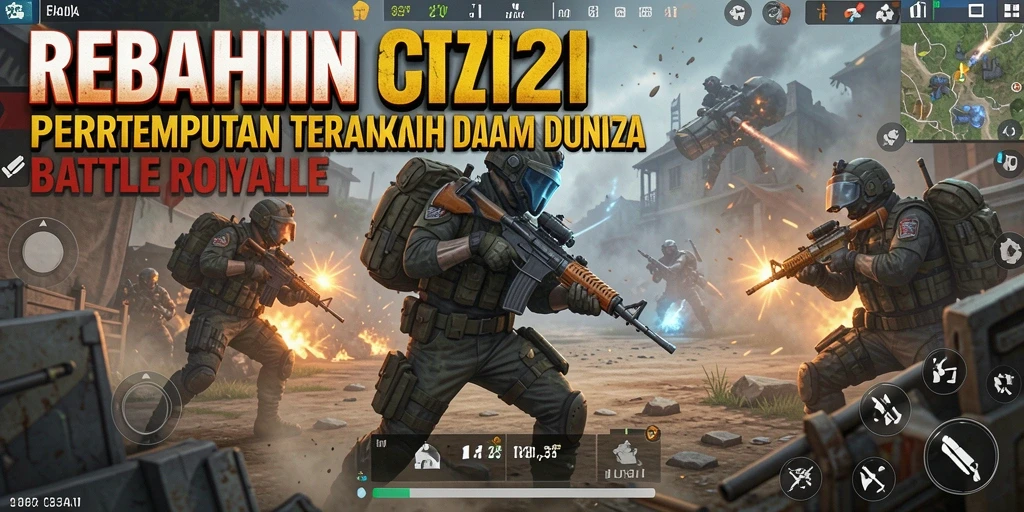 Tangkapan layar menunjukkan aksi pertempuran mendebarkan di REBAHIN.