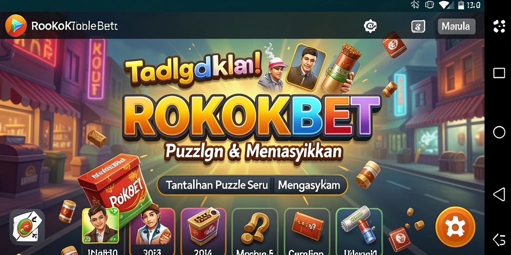 Tampilan menarik saat menyelesaikan teka-teki di ROKOKBET.