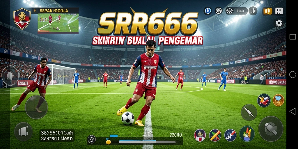 Tampilan gameplay sepak bola yang menarik di RR666.