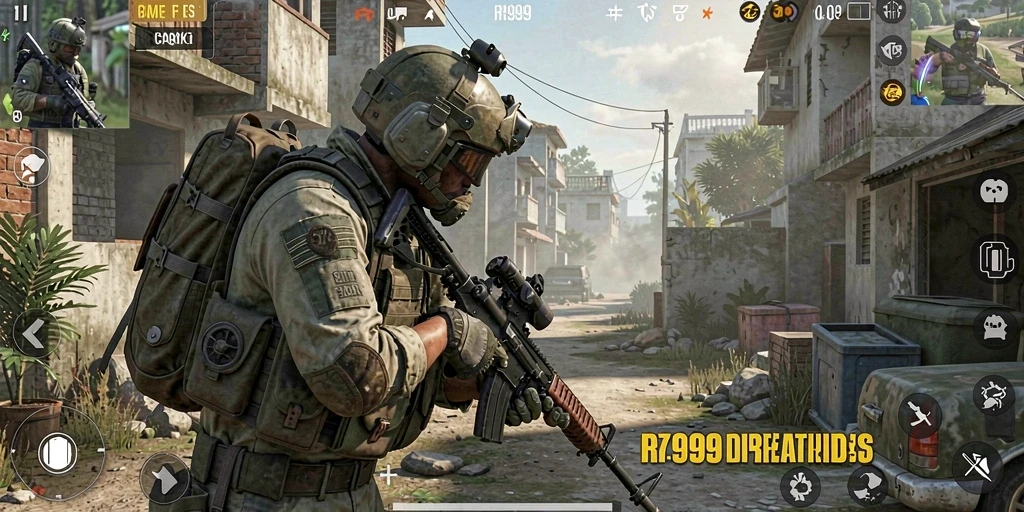 Gameplay menarik RR999 dalam aksi tembak-menembak FPS.