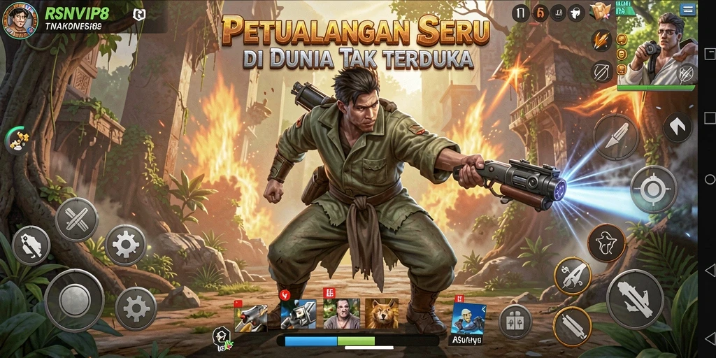 Gameplay seru dari RSNVIP8 menampilkan momen petualangan yang mendebarkan.