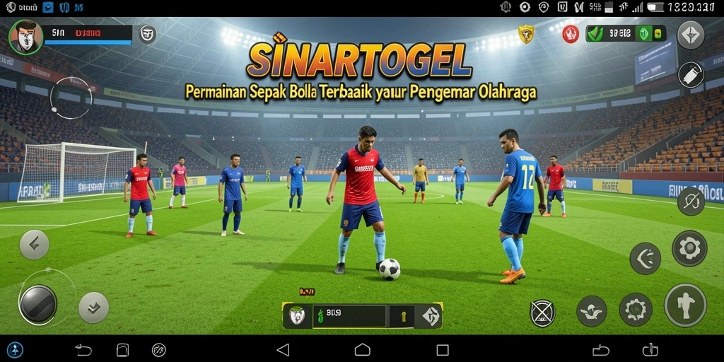 Tampilan gameplay SINARTOGEL dengan grafik sepak bola yang menakjubkan.