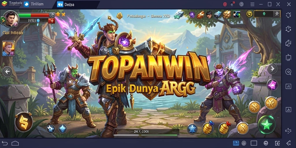 Screenshot gameplay <strong>TOPANWIN</strong> menampilkan aksi seru dalam pertarungan ARPG.