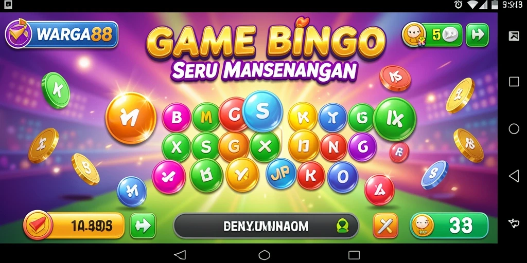 Tampilan gameplay seru dari WARGA88 menunjukkan kebersamaan pemain Bingo.