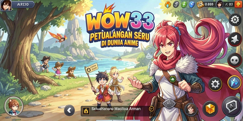 Gameplay menakjubkan di dunia Anime