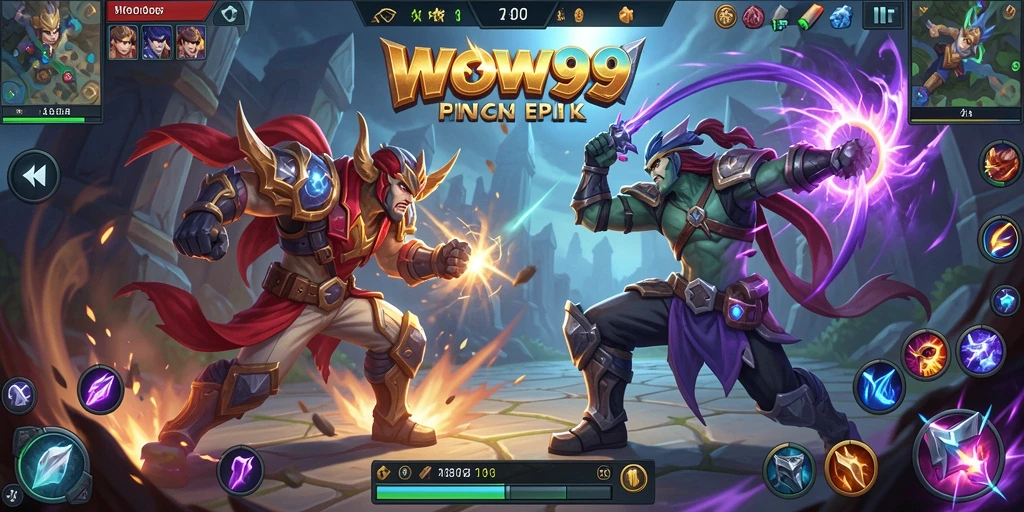 Tampilan seru saat bertarung di arena <strong>WOW99</strong>.